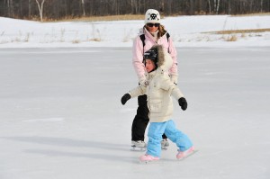 skating outside