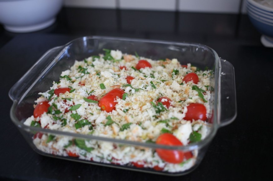 cherry tomato bake