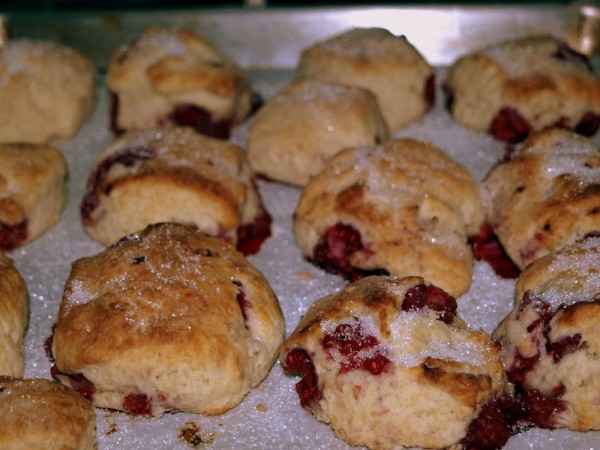 Fast Raspberry Scones