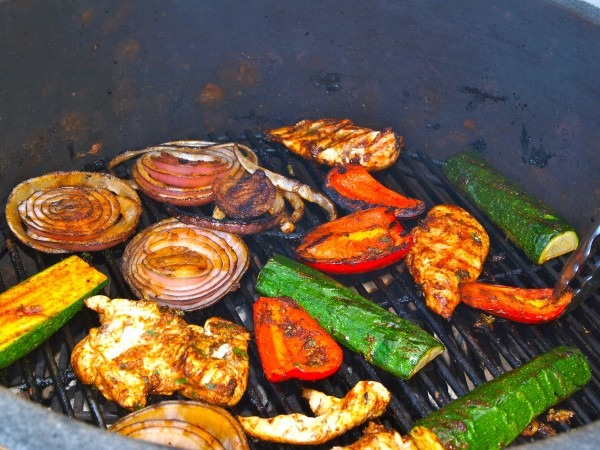 Firecracker chicken on the grill
