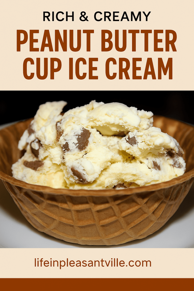 homemade peanut butter cup ice cream
