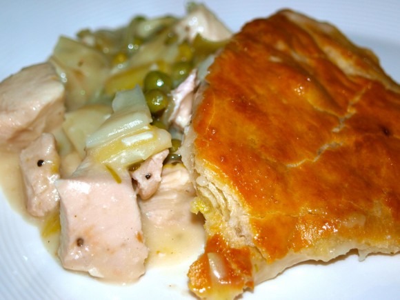 lemon leek chicken pie