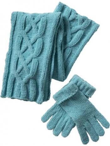gloves and scarf