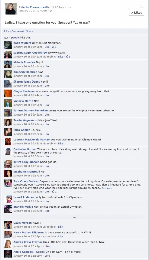 speedo facebook post