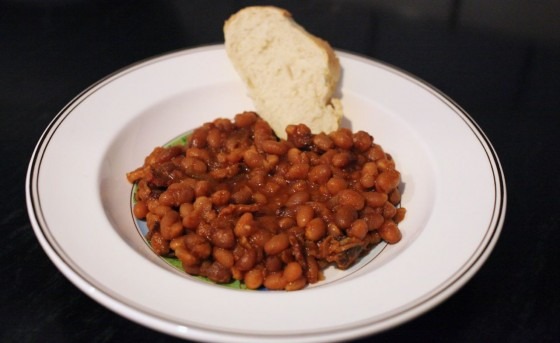 homemade baked beans for dinner