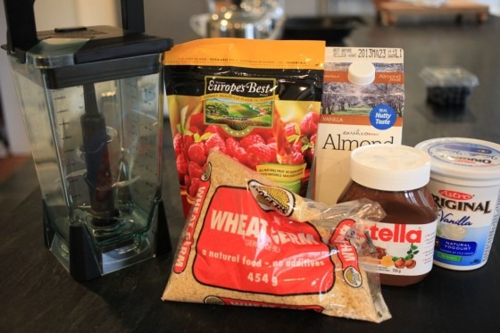 nutella raspberry smoothie ingredients