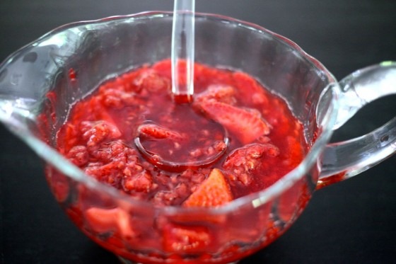 strawberry raspberry sauce