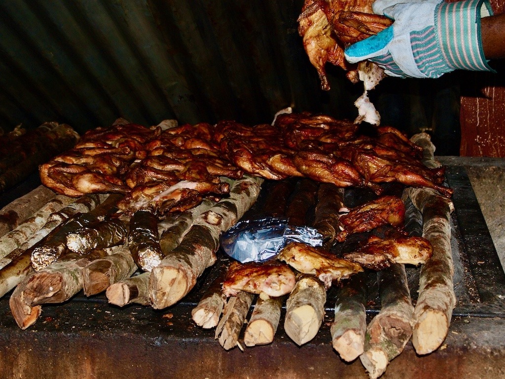 This is not tourist jerk chicken but the real deal from Scotchie's in Jamaica