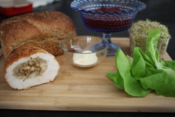 leftover turkey sandwich