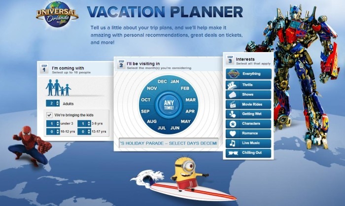 universal orlando vacation planning
