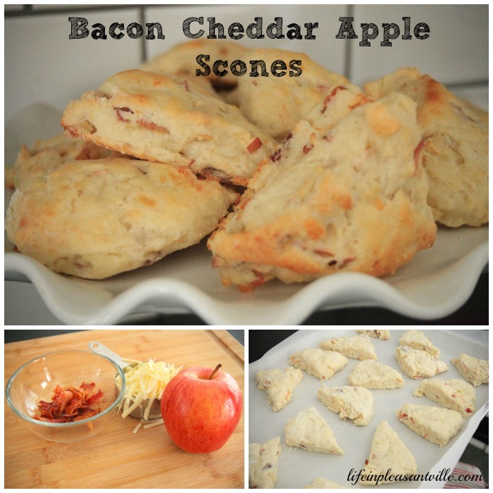 bacon cheddar apple scones