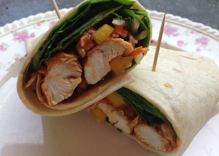 butter chicken wraps