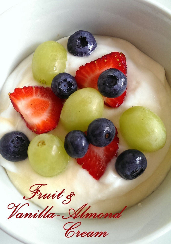 Fruit & Vanilla Almond Cream