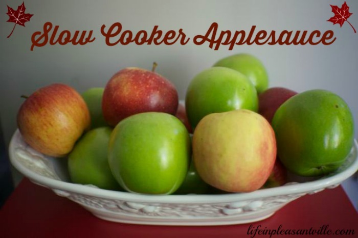 slow cooker applesauce, crockpot apple sauce, make ahead