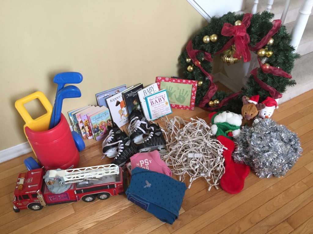 how to get organized for Christmas, Items for donation