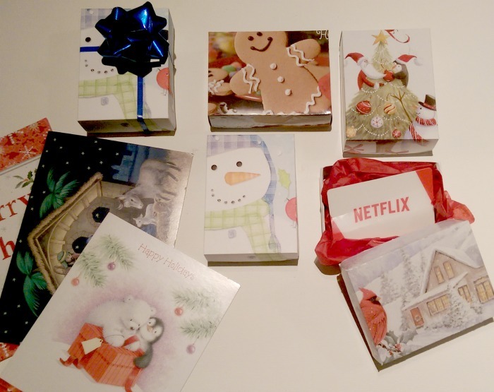 Up-cycling Old Christmas Cards into Small Gift Boxes