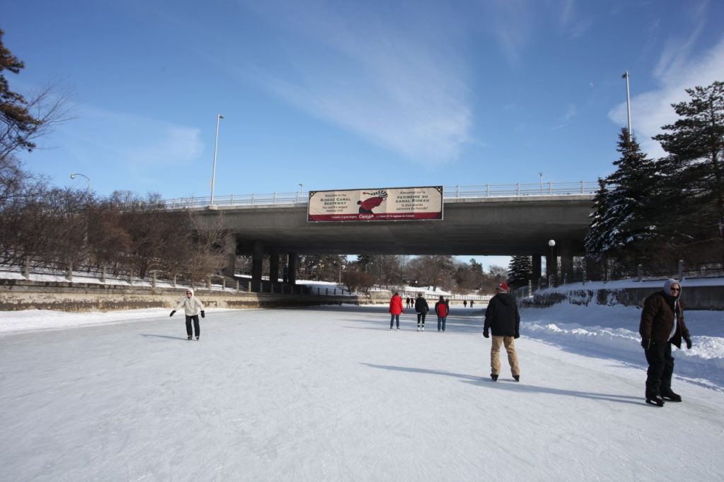 Winter wonderland, Rideau Canal, Ottawa, Canada, outdoor rink