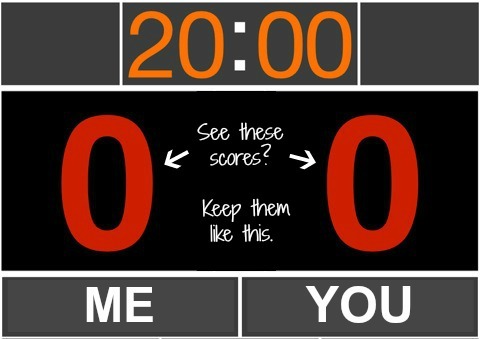 How To Be A Good Partner Score board, How To Be A Good Partner, marriage, karate, humour, partners, advice, tips, relationships