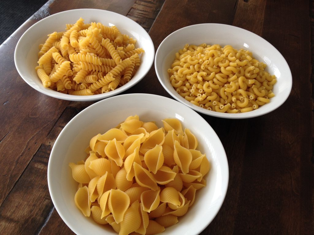 mac and cheese, different noodles for mac and cheese