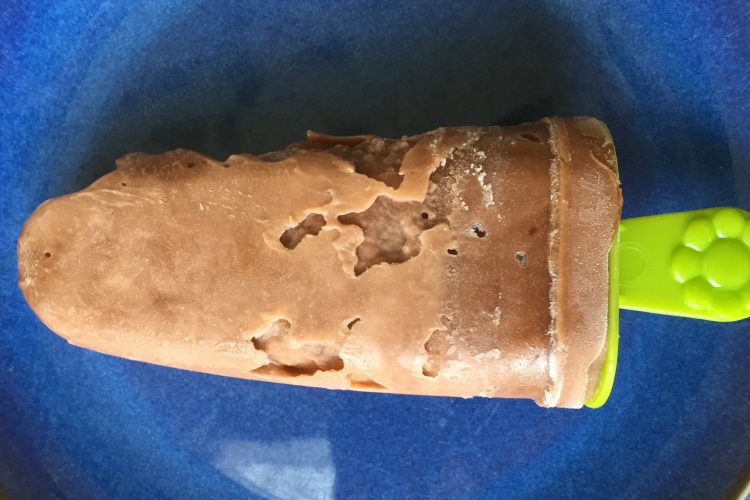 Chocolate pudding pop