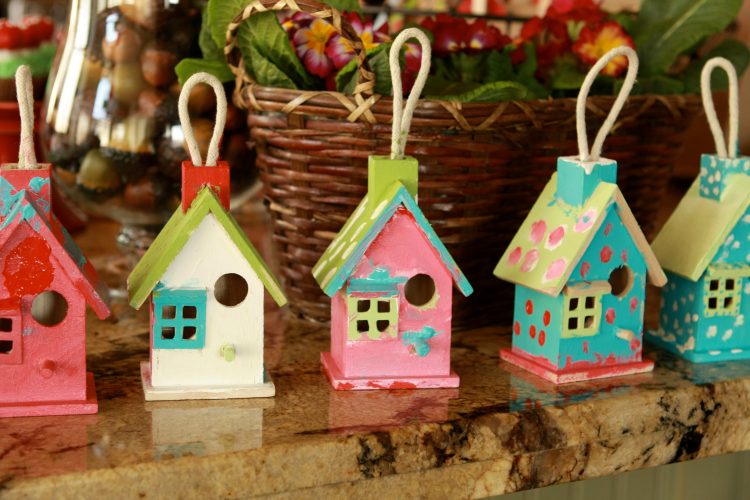 painted bird house