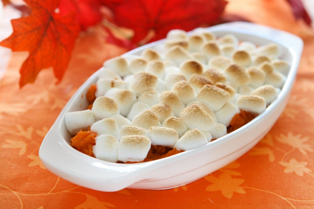 sweet potato casserole mini marshmallows Thanksgiving