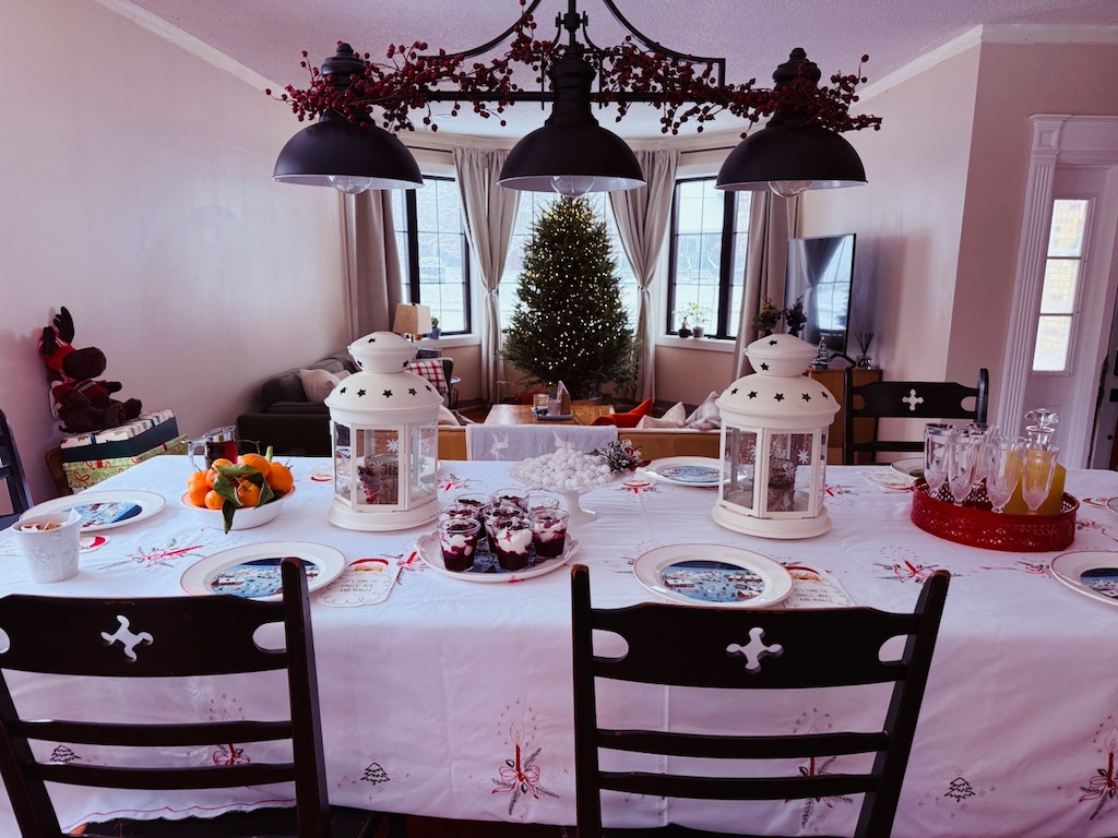 Plan a holiday brunch to reduce costs and have a relaxing evening after everyone is gone.