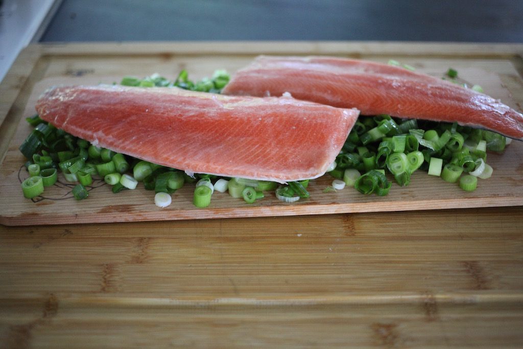Maple Glazed Trout on a Cedar Plank