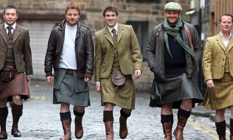 Men in kilts