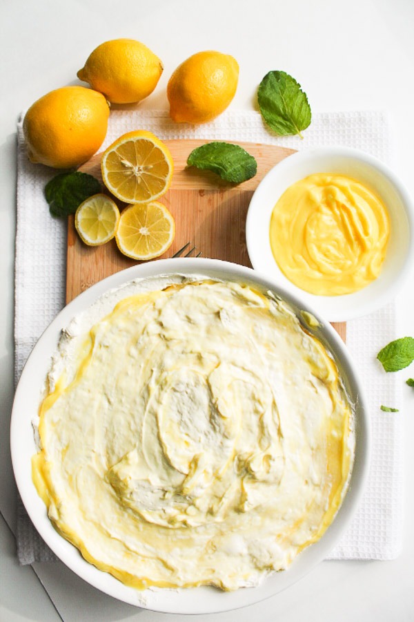 No Bake Lemon Mousee Cheesecake