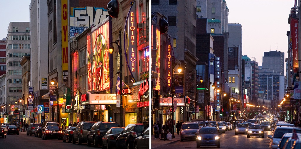 For Canadians suffering with travel itch, it's now time to plan a staycation and travel the world in Canada. We have homegrown options to compare to some of the greatest places in the world and this summer vacation will still be one to remember! Rue Sainte Catherine
