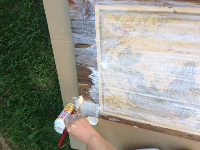 I'm not about to tell you that there's isn't planning and commitment necessary to make the vintage map on wood project, but the results will be worth it. And the steps are simple to follow Step 5-4