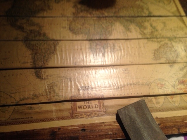 I'm not about to tell you that there's isn't planning and commitment necessary to make the vintage map on wood project, but the results will be worth it. And the steps are simple to follow Step 7