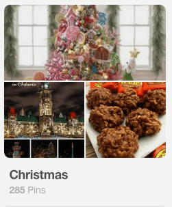 Pinterest Christmas Board