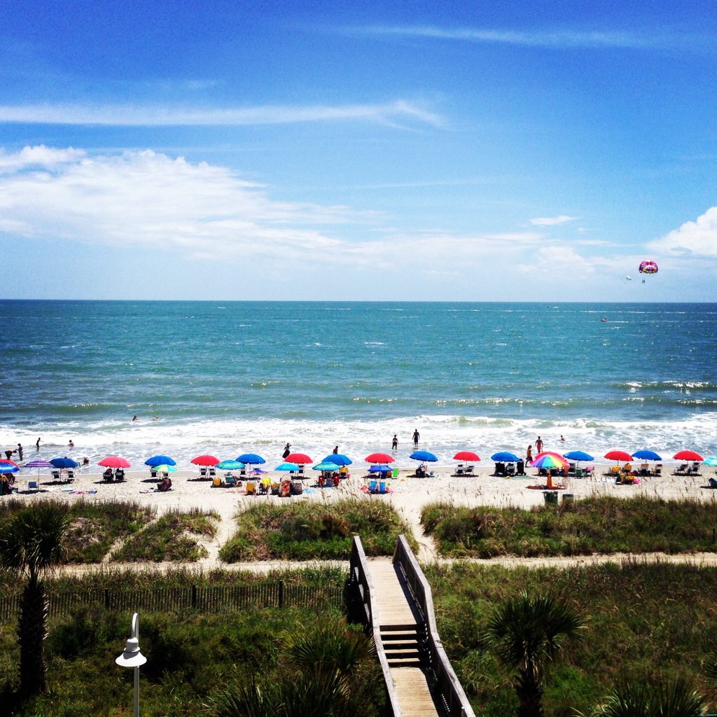 spring break in myrtle beach, grand strand, beach views, family fun