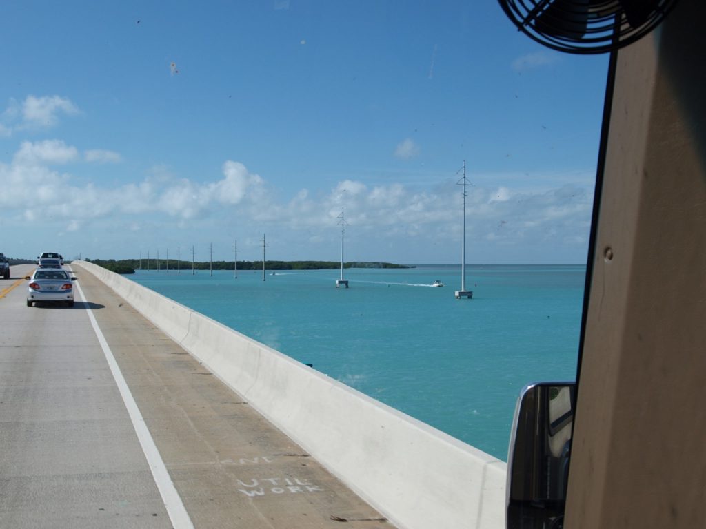 RV escape, road ahead, getting away from it all, Florida keys