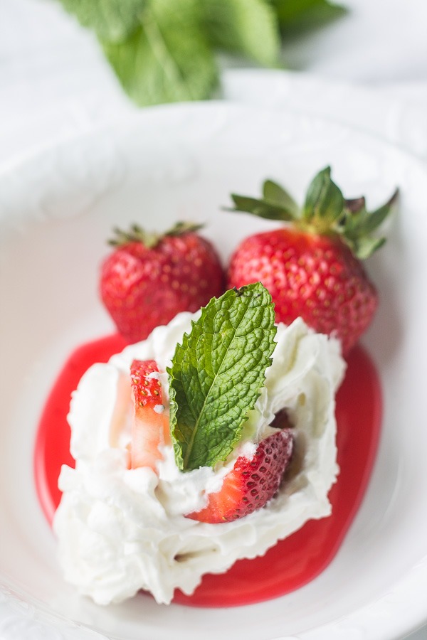 A two ingredient shortcake recipe