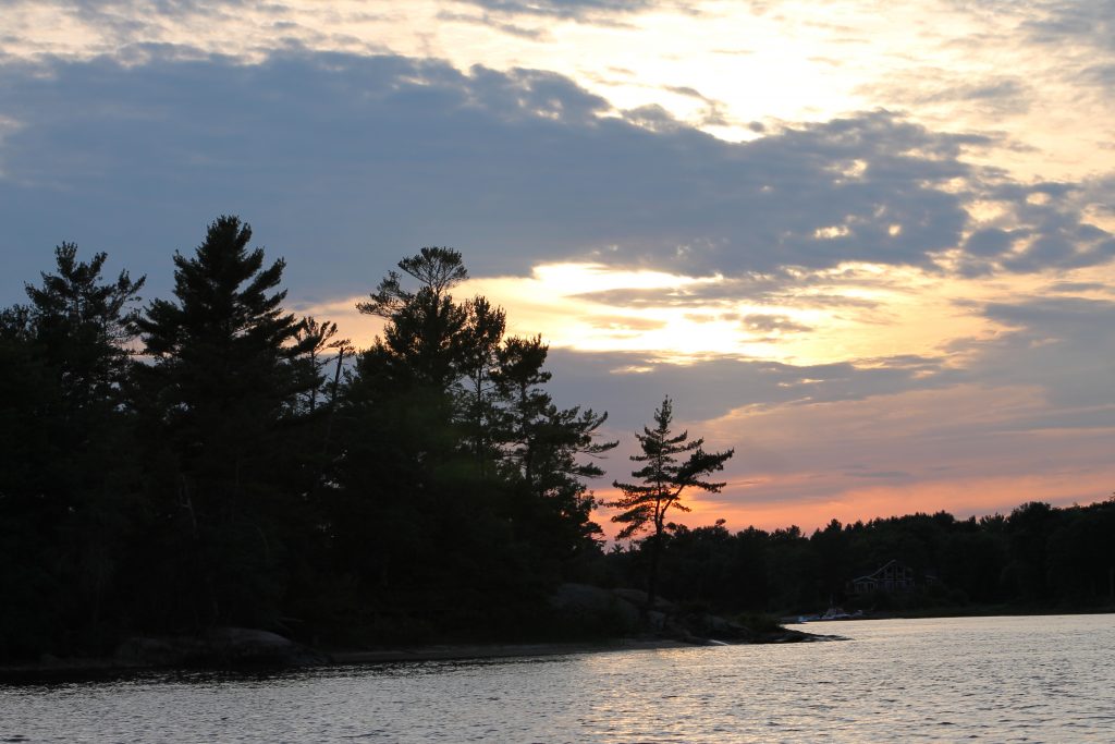 Sunset at Delawana Inn