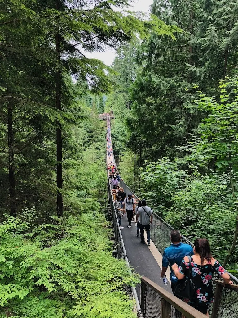 Capilano Suspension Bridge before Rocky Mountaineer trip