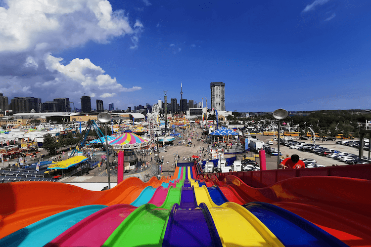 slides at the Ex