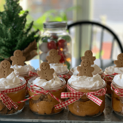 individual gingerbread trifle