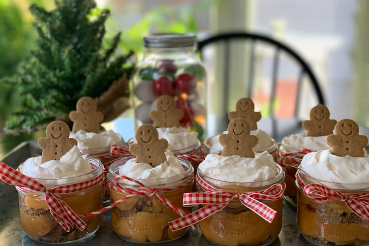individual gingerbread trifle