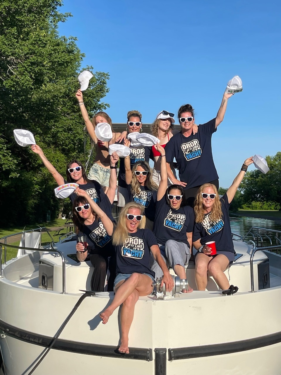Girls trip on the Rideau Canal with Le Boat, navigating one of Canada's most beautiful historic waterways