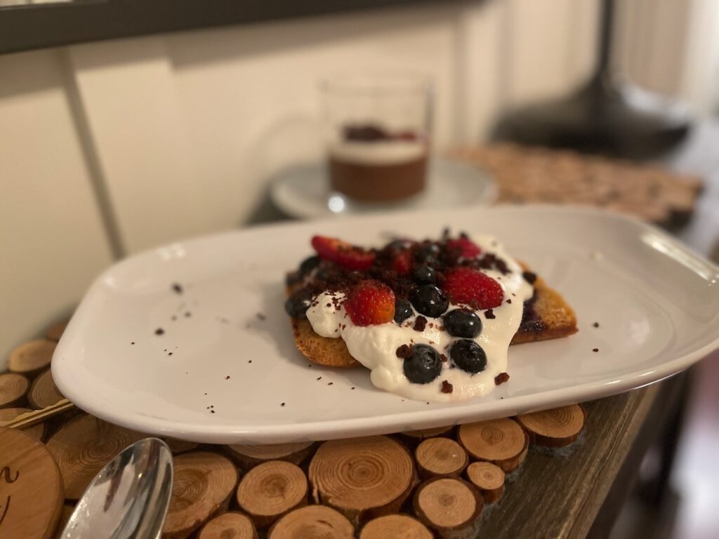 Dessert delivered to your room at the Auberge McGowan Inn