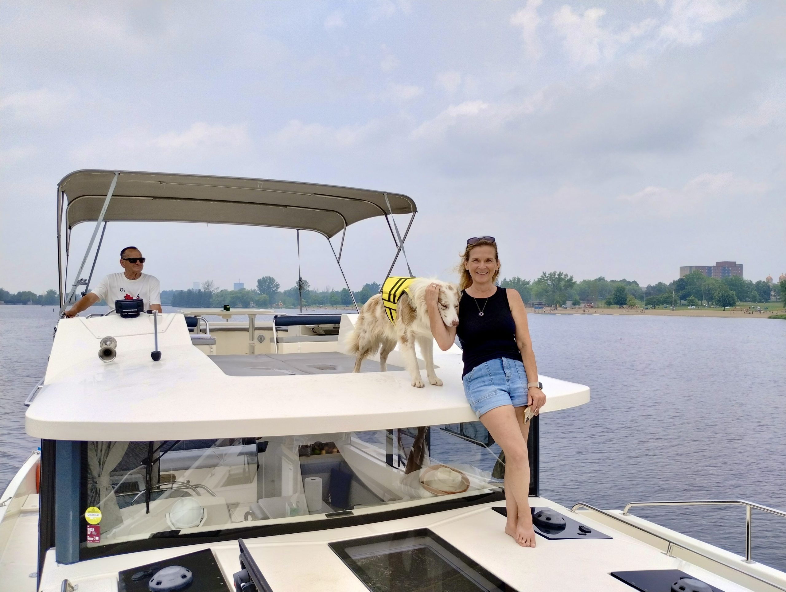 boating with dogs onboard Le Boat in Ottawa