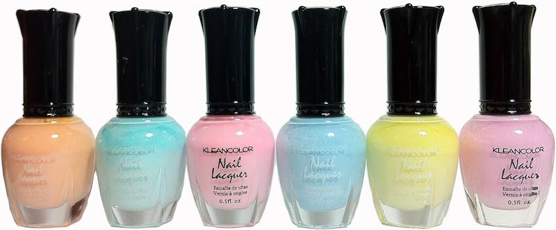 nail polish in spring colours