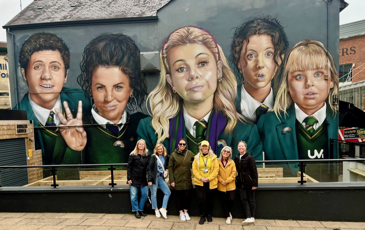 Street view of Derry, Northern Ireland