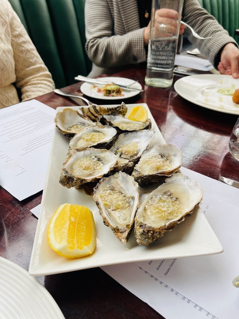 Oysters are easy to find in Ireland. 