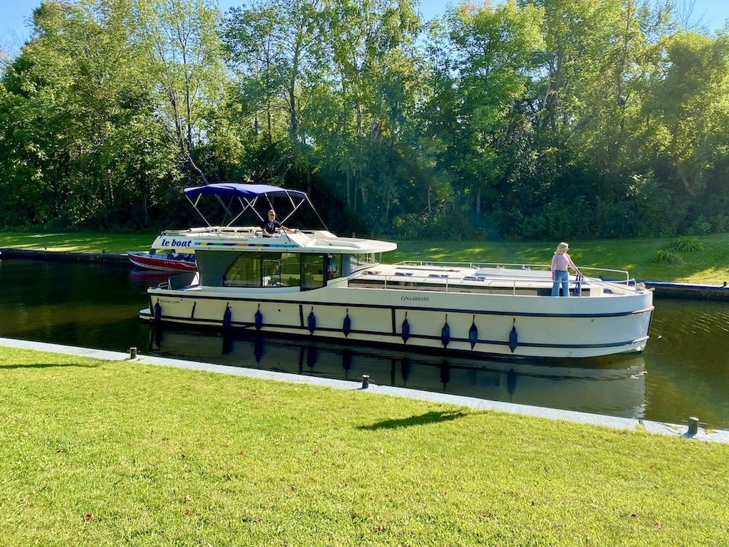 Le Boat vacation on the Rideau Canal