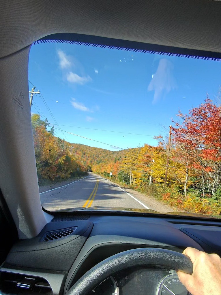 Driving the Cabot Trail in the fall